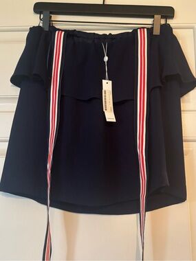 Trina Turk Navy Halter Top